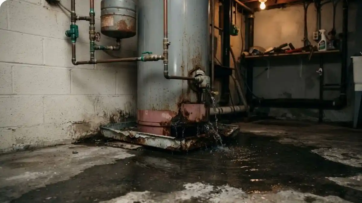 Appliance & Water Heater Flood  -  Fairfax Water Damage Squad technician at work in Fairfax VA